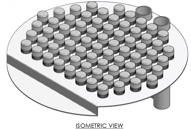 Bubble Cap Trays Fixed, Removable Cap & raiser Sepco Process Inc.